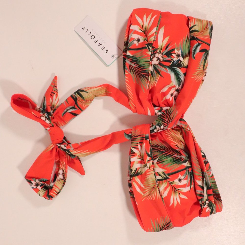 NWT Seafolly Ocean Alley Twist Bandeau Bikini Top - Picture 6 of 14